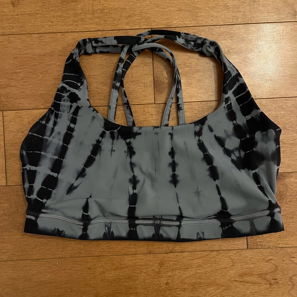 Lululemon size 10 Black and Gray Sports Bra